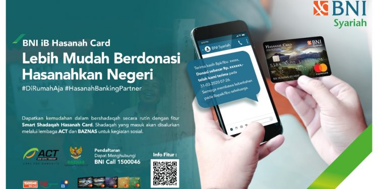 Fitur Smart Shadaqah, BNI Syariah Permudah Bantu Masyarakat Terdampak Covid-19