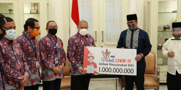 Perangi Covid-19, JNE Sumbang 1 Miliar Untuk DKI Jakarta