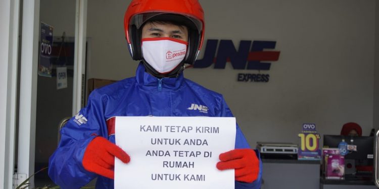Apresiasi Kurir JNE, Prudential & Tokopedia Berikan Perlindungan Kecelakaan dan COVID-19