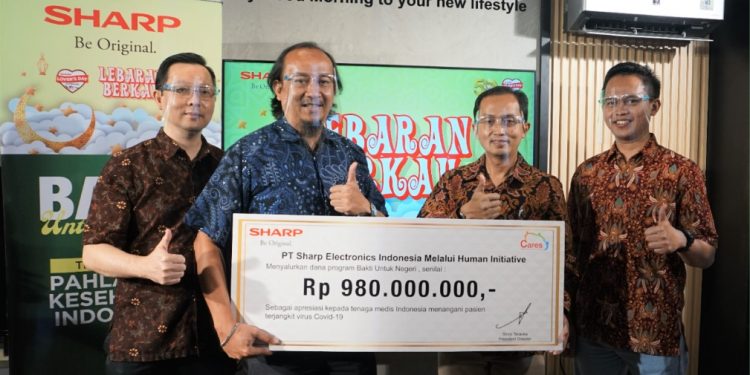 Sharp Indonesia Donasi Rp 980 Juta, Sebagai Apresiasi Tenaga Kesehatan COVID-19