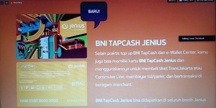 Sekarang Top Up BNI TapCash Bisa Pakai Jenius