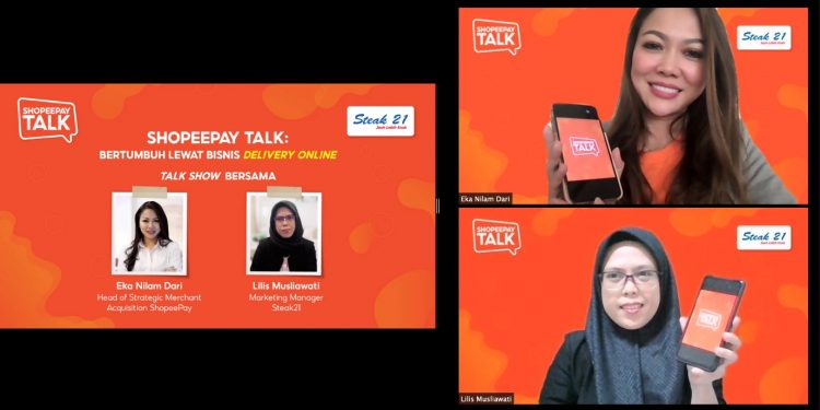 ShopeePay Hadirkan ShopeePay Talk: Berbagi Kiat Bisnis Delivery Online Steak 21