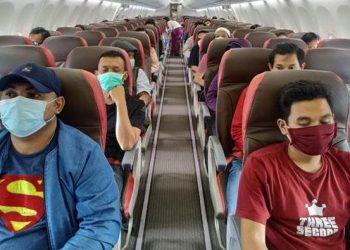 KEMENHUB : PSBB Transisi, Penumpang Pesawat Berpotensi Capai 100 Persen