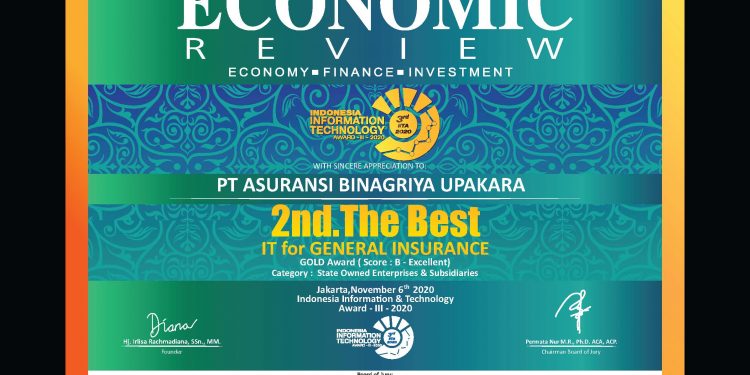 Binagriya Upakara Raih 2nd The Best IT for General Insurance di IITA 2020