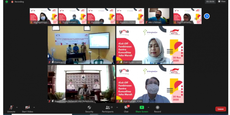 YDBA Resmikan Pembinaan Sentra Komoditas Jahe Merah di Desa Hariang, Banten