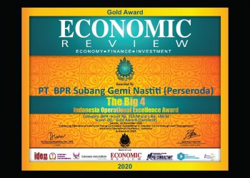 Implementasikan Visi Misi, Bank Subang Raih Indonesia Operational Excellence Award 2020