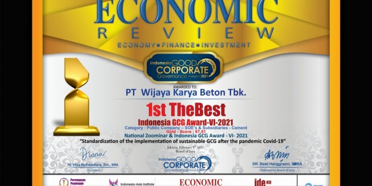 WIKA Beton Sukses Boyong  1st. The Best dalam Ajang IGCGA 2021