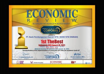 Inovasi dan Target, Kunci Bank NTB Syariah Raih 1st. The Best – Indonesia GCG Award –VI-2021, Category : BPD –  BUKU 2