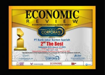 Kinerja Positif Bank BJB Syariah Raih 2nd.  The Best – Indonesia GCG Award –VI-2021