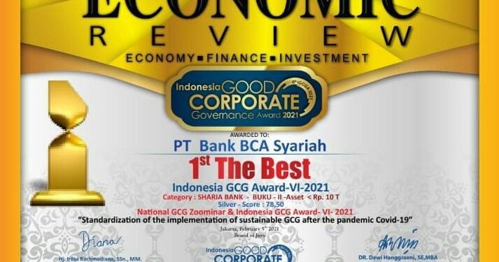 Strategi & Inovasi Antar BCA Syariah Raih 1st Best IGCGA 2021