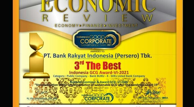 Bank BRI : Terapkan GCG Berdasarkan Best Practice Internasional