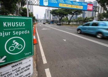 Jalur Sepeda Permanen Sudirman – Thamrin, Rampung Maret 2021