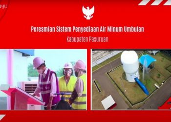 Diresmikan Presiden Jokowi, SPAM Umbulan Siap Pasok Air Bersih bagi Warga Jatim