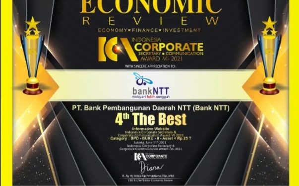 Manajemen Sehat, Bank NTT Berjaya di ICCA 2021