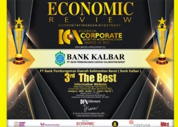 Kepercayaan Nasabah Antar Bank Kalbar Raih ICCA 2021