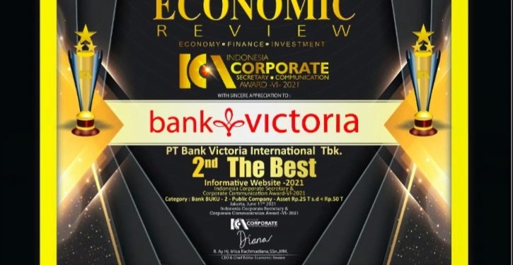 Bank Victoria Raih 2nd The Best Informative Website 2021 – ICCA 2021