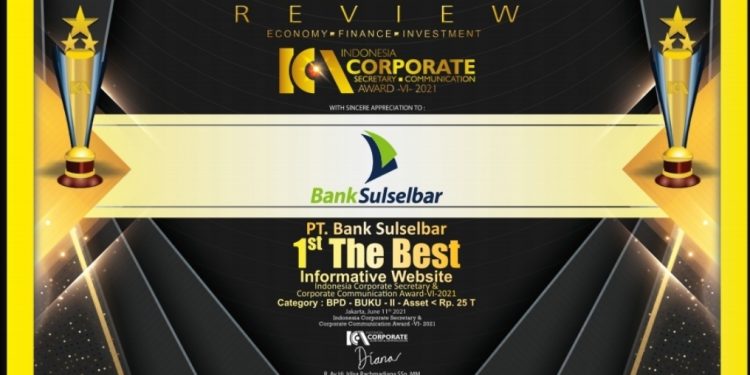 Bank Sulselbar Terbaik Di ICCA-VI-2021