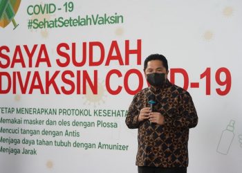 Menteri BUMN Apresiasi Gerakan Antar Rakyat Gelar Sentra Vaksinasi