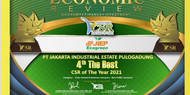 ICSRA 2021 : JIEP Torehkan Hasil Cemerlang Berkat CSR Handal