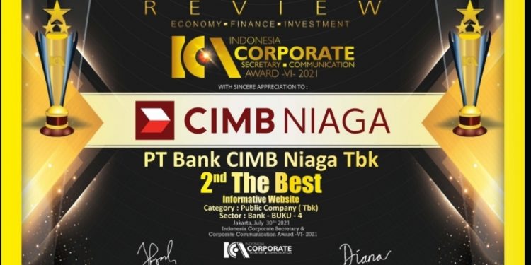 Strategi Kehumasan Mumpuni, CIMB Niaga Raih ICCA VI-2021