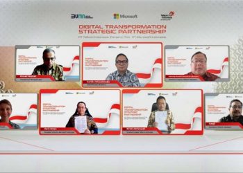 Telkom & Microsoft Jalin Kerjasama Guna Percepatan Layanan Digital