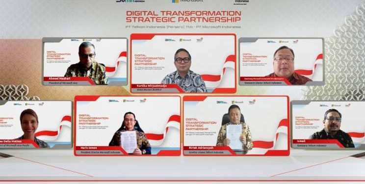 Telkom & Microsoft Jalin Kerjasama Guna Percepatan Layanan Digital