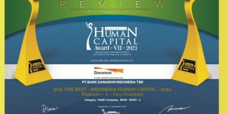 Mencipta Karyawan Berintergritas, Bank Danamon  Juara IHCA VII-2021
