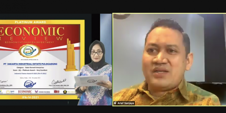 Catat Kinerja Positif di Masa Pandemi, PT JIEP Diganjar Perusahaan Terbaik IFA 2021