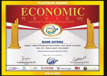 Bank Jateng Juara Platinum IFA IV-2021 Kinerja Maksimal Jadi Unggulan