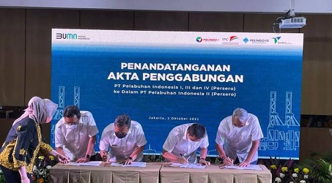 Empat BUMN Pelabuhan Resmi Jadi Satu Pelindo