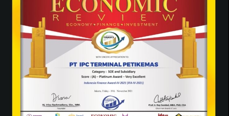 IPC Terminal Petikemas Raih Indonesia Finance Award 2021