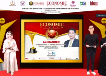 Alexander Gemilang di ILA 2021, Dinobatkan Terbaik Katagori President Director dari Maybank Finance