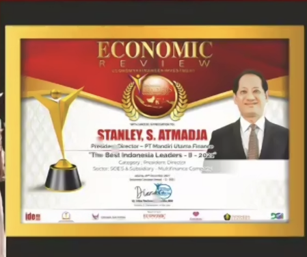 Stanley S. Atmadja Presdir Mandiri Utama Finance Terbaik di ILA 2021 Sektor SOE’s Subsidiaries