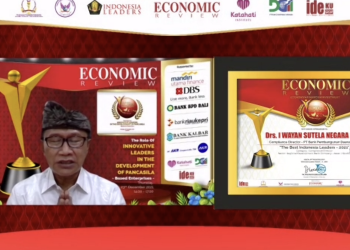 Inspiratif & Inovatif, I Wayan Sutela, Direktur Kepatuhan Bank Bali Raih Best Leaders 2021
