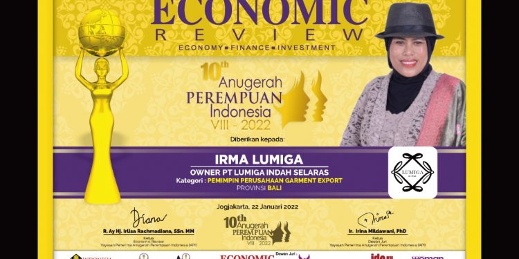 Raih API 2022, Irma Lumiga Inspirasi Perempuan Indonesia Jadi Mandiri
