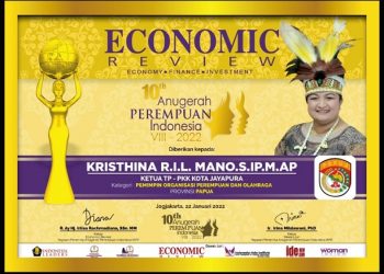 Raih API 2022, Komitmen Kristhina Berdayakan Kaum Perempuan Papua