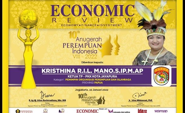 Raih API 2022, Komitmen Kristhina Berdayakan Kaum Perempuan Papua