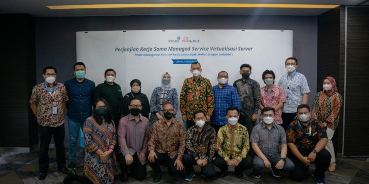 Kembangkan Digitalisasi Perbankan, Bank Sumut Jalin Kerja Sama dengan Lintasarta