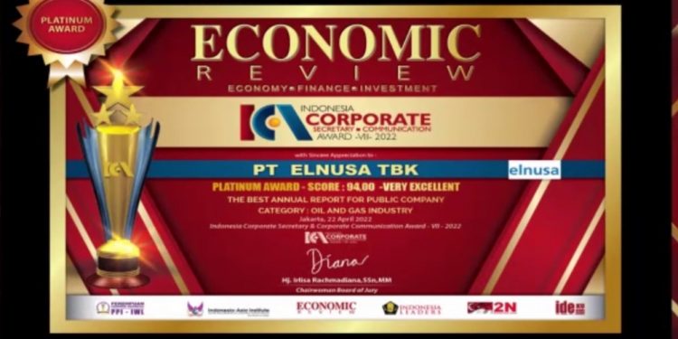 Elnusa Raih Corporate Secretary & Communication Award 2022 Gelaran Economic Review