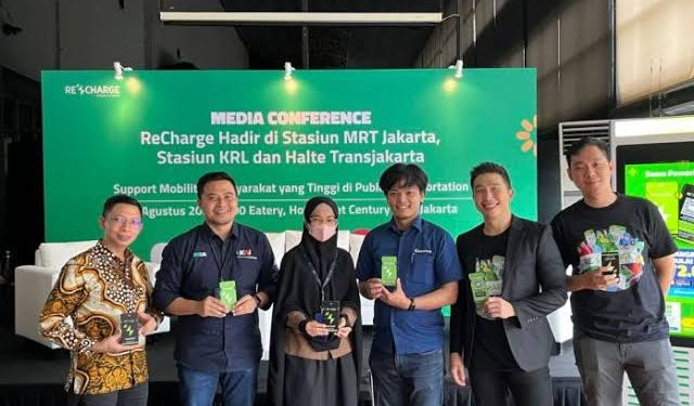 MRT Jakarta Kolaborasi Bersama ReCharge Dukung Gaya Hidup Masyarakat