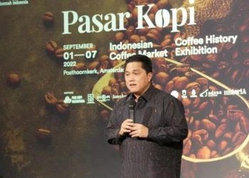 Erick Thohir Buka Pameran Pasar Kopi Indonesia di Eropa