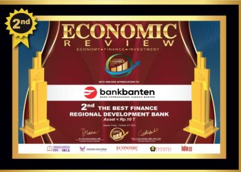 Bank Banten Raih 2nd Best Finance Regional Bank Versi Economic Review