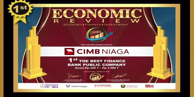 CIMB Niaga Raih 1st The Best Finance di Finance Award 2022