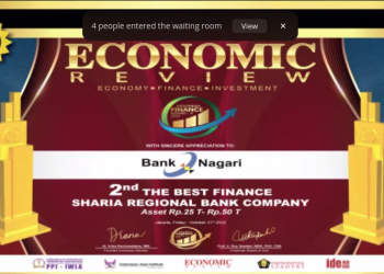 Membanggakan, Bank  Nagari  Raih 2nd  The Best Finance Sharia Regional Bank Company