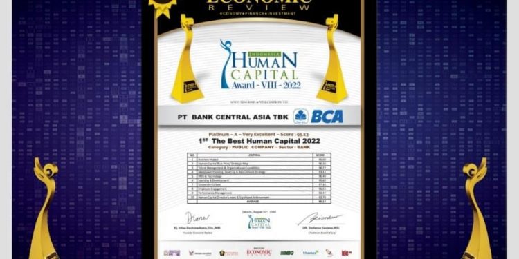 BCA Sabet Juara Umum, Indonesia Human Capital Award 2022