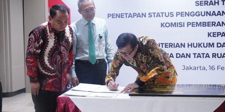 Kemenkumham Terima Aset Rampasan KPK Korupsi Senilai Rp56 Miliar