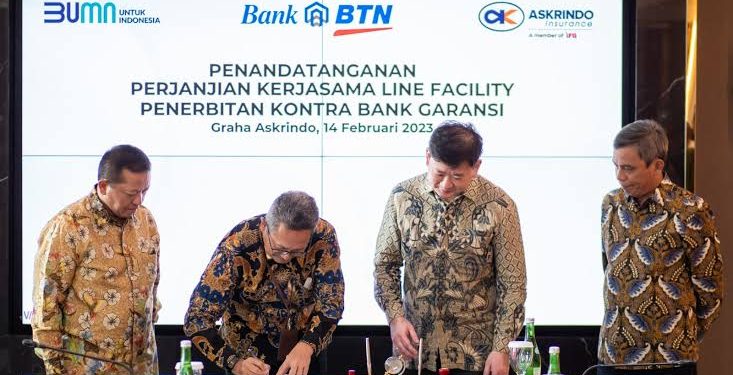 Askrindo dan BTN Kerjsama Perjanjian Line Facility Senilai Rp1,5 Triliun