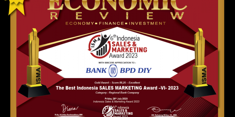 Bank BPD DIY Berhasil Masuk Kategori Regional Bank Company Diacara ISMA 2023