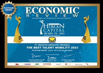 The Best Talent Mobility 2023, Apresiasi bagi Transformasi Human Capital Brantas Abipraya