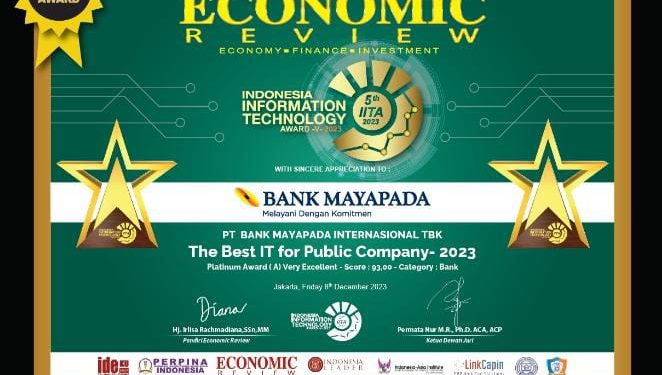 Alokasikan CAPEX Ratusan Milyar untuk Perkuat Sistem IT PT Bank Mayapada Raih Platinum Award The Best IT for Public Company 2023